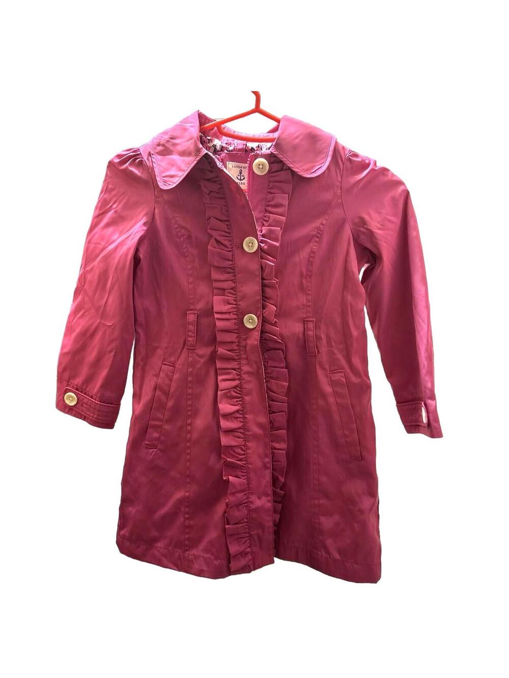 Land’s End Pink Frill Rain Jacket - Toddler Size 4